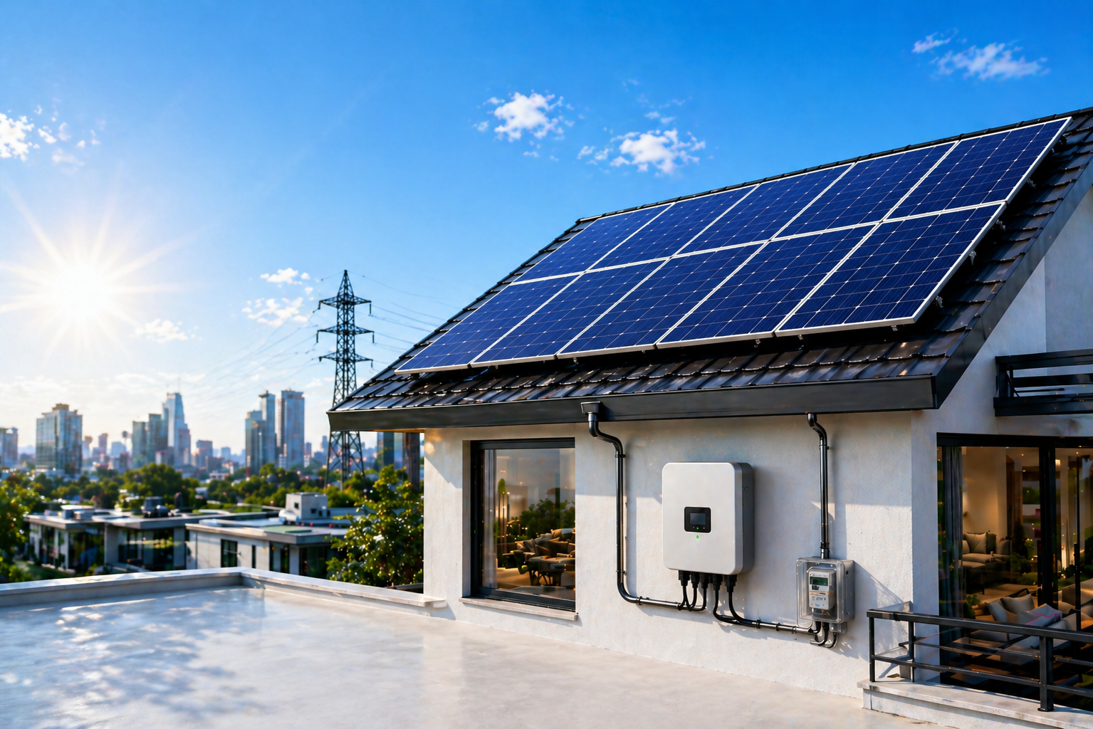 On-Grid Solar Power Plant with Net Metering Madurai Tamil Nadu